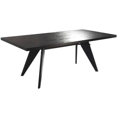 Tavolo da pranzo MDF nero Pärumm Mamba 190x90x72 cm Tavolo da pranzo MDF nero Pärumm Mamba 190x90x72 cm