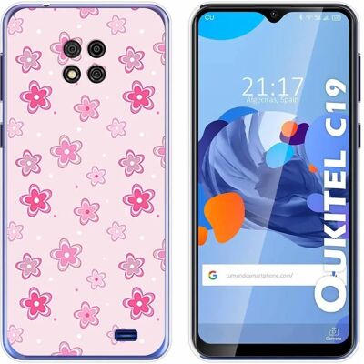 Coque Florale Multicolore Oukitel C19 - Accessoire Téléphone - Publicité Coque Florale Multicolore Oukitel C19 - Accessoire Téléphone - Publicité