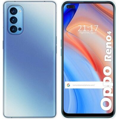 Coque en Silicone Transparente Oppo Reno 4 5G - Publicité Coque en Silicone Transparente Oppo Reno 4 5G - Publicité