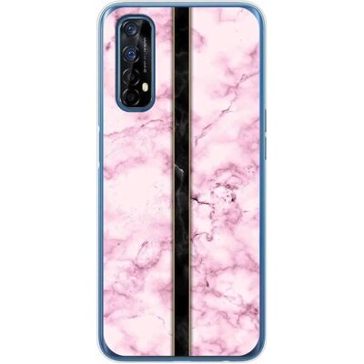 Coque Rose Marbre pour Realme 7 - Protection Téléphone - Publicité Coque Rose Marbre pour Realme 7 - Protection Téléphone - Publicité