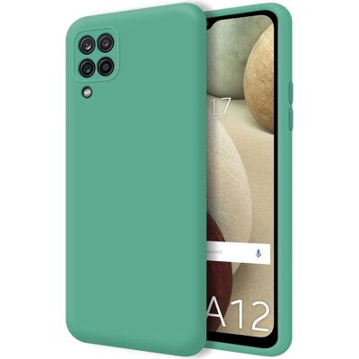 Samsung Galaxy M12 Siliconen Vloeistof Groen - Telefoonhoesje Samsung Galaxy M12 Siliconen Vloeistof Groen - Telefoonhoesje