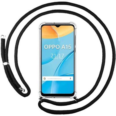 TUMUNDOSMARTPHONE Oppo A15 Zwarte Cover TUMUNDOSMARTPHONE Oppo A15 Zwarte Cover