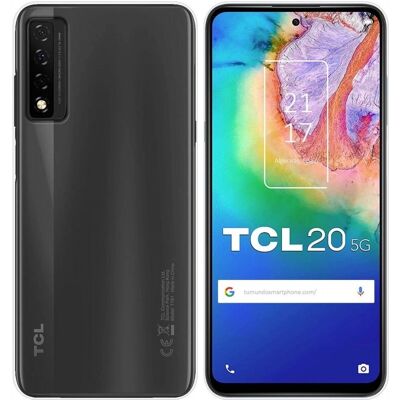 Coque en Silicone Tumundosmartphone pour TCL 20 5G - Transparent et Fine - Publicité Coque en Silicone Tumundosmartphone pour TCL 20 5G - Transparent et Fine - Publicité