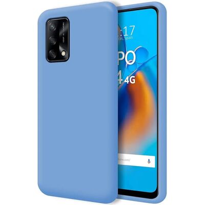 Coque en silicone bleu Oppo A74 4G - Étui Coque en silicone bleu Oppo A74 4G - Étui