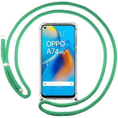Coque Oppo A74 4G TUMUNDOSMARTPHONE Verte - Étui - Publicité Coque Oppo A74 4G TUMUNDOSMARTPHONE Verte - Étui - Publicité