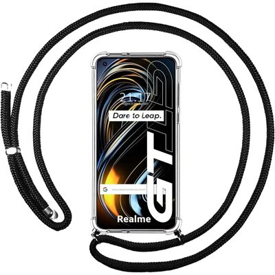 Coque antichocs Tumundosmartphone Realme GT 5G - Noir - Publicité Coque antichocs Tumundosmartphone Realme GT 5G - Noir - Publicité