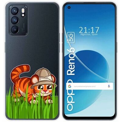 Coque en Silicone Transparent Tumundo pour Oppo Reno 6 5G - Étui - Publicité Coque en Silicone Transparent Tumundo pour Oppo Reno 6 5G - Étui - Publicité