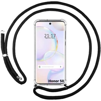 Coque Huawei / Honor - Design suspendu noir - Publicité Coque Huawei / Honor - Design suspendu noir - Publicité