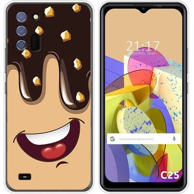 Coque Silicone Oukitel C25 Glace Chocolat Multicolore - Étui Smartphone - Publicité Coque Silicone Oukitel C25 Glace Chocolat Multicolore - Étui Smartphone - Publicité