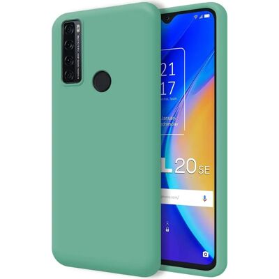 Tumundo - TCL 20 SE - Vert - Silicone à deux couches - Case - Publicité Tumundo - TCL 20 SE - Vert - Silicone à deux couches - Case - Publicité