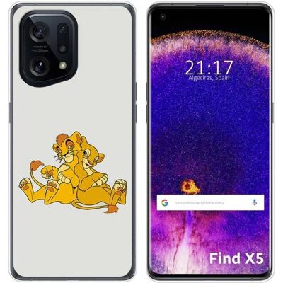 Coque en silicone Tumundosmartphone Find X5 5G Lion - Publicité Coque en silicone Tumundosmartphone Find X5 5G Lion - Publicité