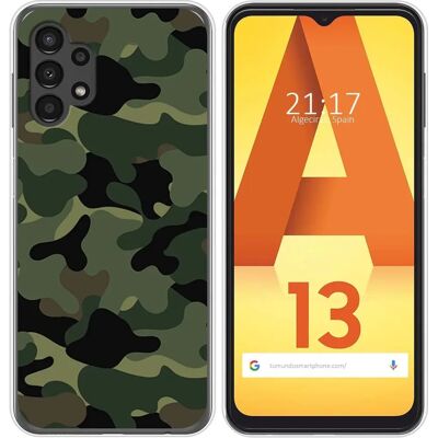Capa de Camuflagem para Samsung Galaxy A13 4G - Capinha Capa de Camuflagem para Samsung Galaxy A13 4G - Capinha