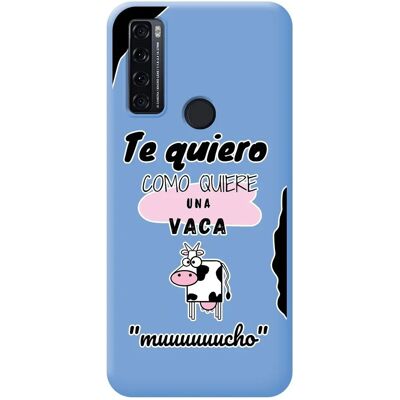 Coque en silicone liquide TUMUNDOSMARTPHONE TCL 20 SE - Vache bleue - Publicité Coque en silicone liquide TUMUNDOSMARTPHONE TCL 20 SE - Vache bleue - Publicité
