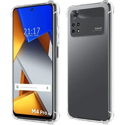 Capa transparente à prova de choque TUMUNDOSMARTPHONE para Xiaomi Poco M4 Pro 4G Capa transparente à prova de choque TUMUNDOSMARTPHONE para Xiaomi Poco M4 Pro 4G