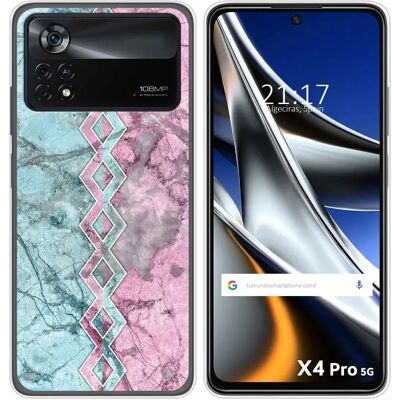 Tumundosmartphone TMS89738 Coque Bleue Rose - Étui pour Mobile - Publicité Tumundosmartphone TMS89738 Coque Bleue Rose - Étui pour Mobile - Publicité