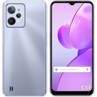 Coque en silicone transparente pour Realme C31 - Étui - Publicité Coque en silicone transparente pour Realme C31 - Étui - Publicité