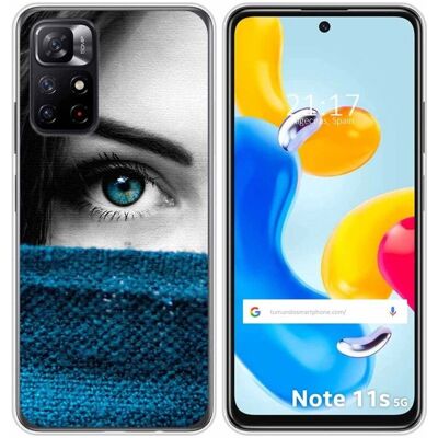 Coque en silicone Xiaomi Redmi Note 11s 5G Personnalisée - Oeil - Publicité Coque en silicone Xiaomi Redmi Note 11s 5G Personnalisée - Oeil - Publicité