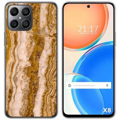 Coque Marbre Huawei Honor X8 - Étui de téléphone - Publicité Coque Marbre Huawei Honor X8 - Étui de téléphone - Publicité
