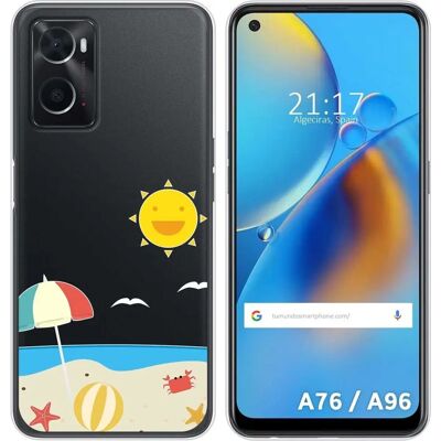 Coque TUMUNDOSMARTPHONE Oppo A76 / A96 Transparente Multicolore - Protection et Décoration - Publicité Coque TUMUNDOSMARTPHONE Oppo A76 / A96 Transparente Multicolore - Protection et Décoration - Publicité