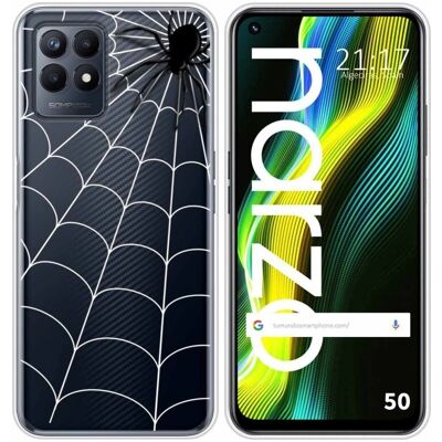 Coque Transparente en TPU pour Realme Narzo 50 - Étui Spider - Publicité Coque Transparente en TPU pour Realme Narzo 50 - Étui Spider - Publicité