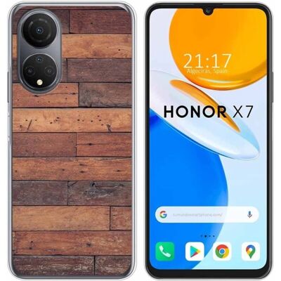 Coque en gel de TPU avec motif en bois pour Huawei Honor X7 - Étui - Publicité Coque en gel de TPU avec motif en bois pour Huawei Honor X7 - Étui - Publicité