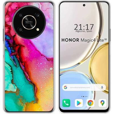 Huawei Honor Magic 4 Lite - Étui Marbré Personnalisé - Publicité Huawei Honor Magic 4 Lite - Étui Marbré Personnalisé - Publicité