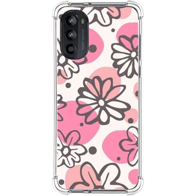 Coque Silicone Antichocs Motorola G52 - Design Fleuri - Publicité Coque Silicone Antichocs Motorola G52 - Design Fleuri - Publicité