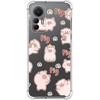 Coque Silicone Antichocs Xiaomi 12 Lite 5G - Design Cerdos - Publicité Coque Silicone Antichocs Xiaomi 12 Lite 5G - Design Cerdos - Publicité