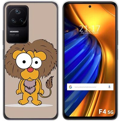 Coque en silicone Xiaomi Poco F4 5G Design Lion - Étui Téléphone - Publicité Coque en silicone Xiaomi Poco F4 5G Design Lion - Étui Téléphone - Publicité