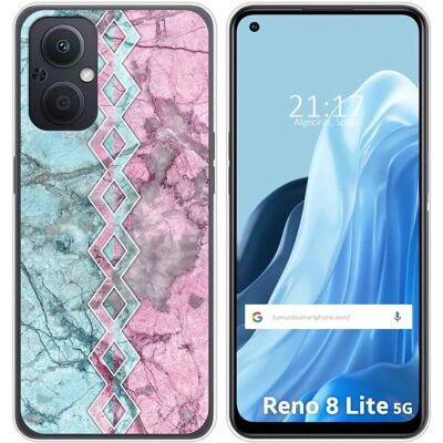 Coque Silicone Oppo Reno 8 Lite 5G Marbre - Étui téléphone - Publicité Coque Silicone Oppo Reno 8 Lite 5G Marbre - Étui téléphone - Publicité
