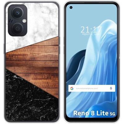 Coque en Silicone Oppo Reno 8 Lite 5G - Design Marbre - Publicité Coque en Silicone Oppo Reno 8 Lite 5G - Design Marbre - Publicité