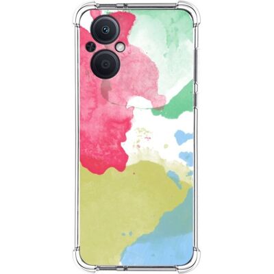 Coque Silicone Aquarelle Antichocs pour Oppo Reno 8 Lite 5G - Tumundo - Publicité Coque Silicone Aquarelle Antichocs pour Oppo Reno 8 Lite 5G - Tumundo - Publicité