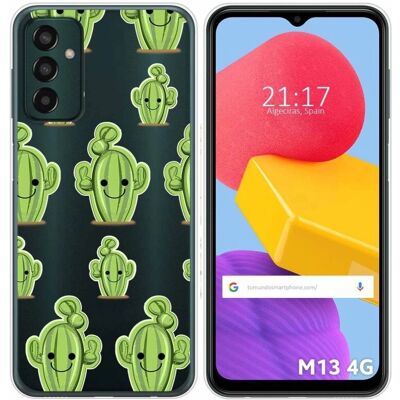 Coque en Gel TPU Cactus Transparente Samsung Galaxy M13 4G - Housse de Téléphone - Publicité Coque en Gel TPU Cactus Transparente Samsung Galaxy M13 4G - Housse de Téléphone - Publicité