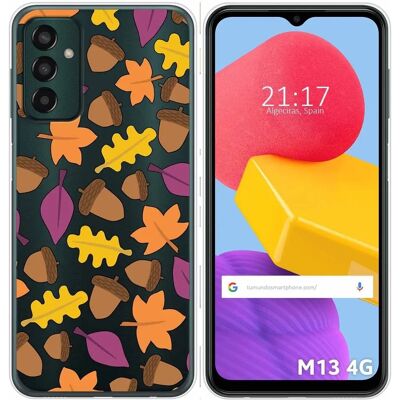 Coque en Silicone Transparent Tumundo pour Samsung Galaxy M13 4G - Design Automne - Publicité Coque en Silicone Transparent Tumundo pour Samsung Galaxy M13 4G - Design Automne - Publicité