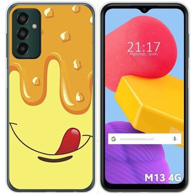 Coque silicone pour Samsung Galaxy M13 4G design Vanille Glacée - Publicité Coque silicone pour Samsung Galaxy M13 4G design Vanille Glacée - Publicité