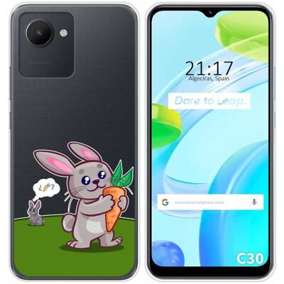 Coque Silicone Realme C30 Design Lapin - Étui - Publicité Coque Silicone Realme C30 Design Lapin - Étui - Publicité