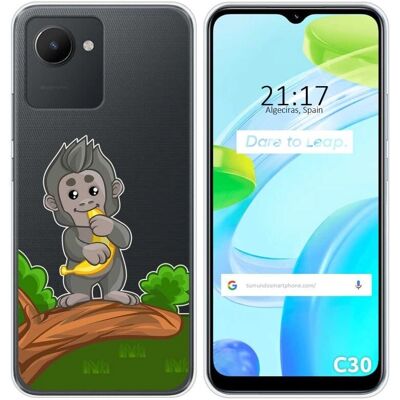 Coque en Silicone Transparente pour Realme C30 - Étui - Publicité Coque en Silicone Transparente pour Realme C30 - Étui - Publicité