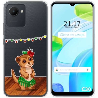 Coque en Silicone Realme C30 - Design Suricata - Transparente - Publicité Coque en Silicone Realme C30 - Design Suricata - Transparente - Publicité