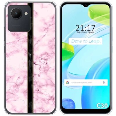 Coque Silicone pour Realme C30 - Design Marbre - Étui - Publicité Coque Silicone pour Realme C30 - Design Marbre - Étui - Publicité