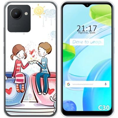 Coque silicone pour Realme C30 design Café - Publicité Coque silicone pour Realme C30 design Café - Publicité