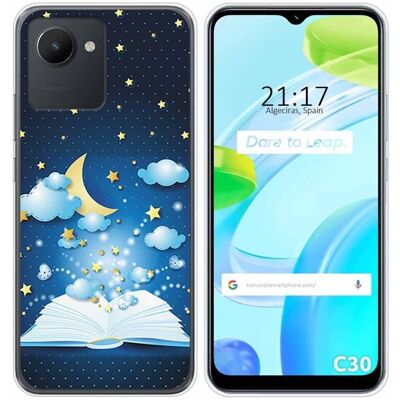 Coque en Silicone pour Realme C30 - Design Livre Contes - Publicité Coque en Silicone pour Realme C30 - Design Livre Contes - Publicité
