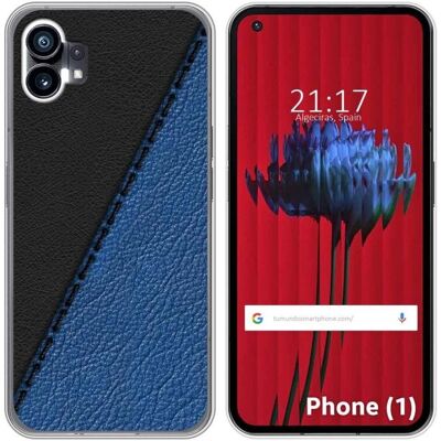 Coque Silicone pour Nothing Phone 1 - Design Cuir 02 - Publicité Coque Silicone pour Nothing Phone 1 - Design Cuir 02 - Publicité