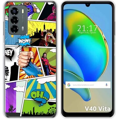 Coque en Silicone ZTE Blade V40 Vita Design Comic - Publicité Coque en Silicone ZTE Blade V40 Vita Design Comic - Publicité