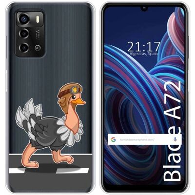 Tumundo Étui Silicone Transparent ZTE Blade A72 Design Autruche - Publicité Tumundo Étui Silicone Transparent ZTE Blade A72 Design Autruche - Publicité