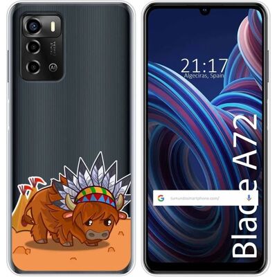Coque Silicone ZTE Blade A72 - Dessin Buffle - Étui téléphone - Publicité Coque Silicone ZTE Blade A72 - Dessin Buffle - Étui téléphone - Publicité