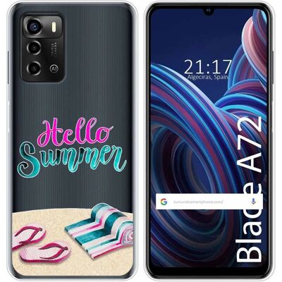 Tumundosmartphone Coque Silicone ZTE Blade A72 Design Été - Publicité Tumundosmartphone Coque Silicone ZTE Blade A72 Design Été - Publicité