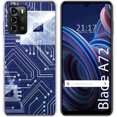 Coque Silicone ZTE Blade A72 Design Circuit - Étui - Publicité Coque Silicone ZTE Blade A72 Design Circuit - Étui - Publicité