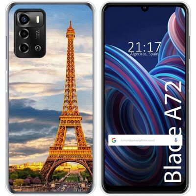 Coque silicone pour ZTE Blade A72 - design Paris - Publicité Coque silicone pour ZTE Blade A72 - design Paris - Publicité