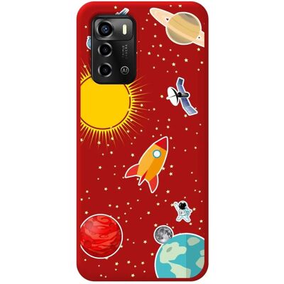Coque Silicone Liquide Rouge pour ZTE Blade A72 - Étui - Publicité Coque Silicone Liquide Rouge pour ZTE Blade A72 - Étui - Publicité