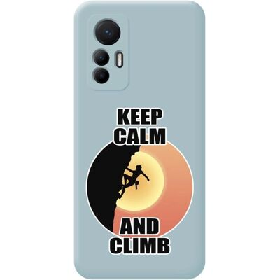 Coque en Silicone Liquide Bleu pour Xiaomi 12 Lite 5G design Femme Escalade - Phone Case - Publicité Coque en Silicone Liquide Bleu pour Xiaomi 12 Lite 5G design Femme Escalade - Phone Case - Publicité